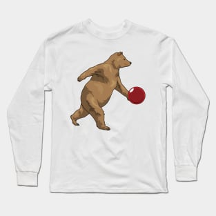 Bear Bowling Bowling ball Long Sleeve T-Shirt